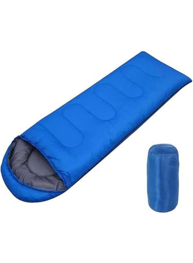 MOMENT Outdoor Camping Sleeping Bag For Adult, Lightweight 180Cm Length Bag 30Cm Cap Envelope Design Sleeping Bag With Eyemask Sleep Bags For Kids Adults Girls Women For Backpacking/Hiking  - Image 1