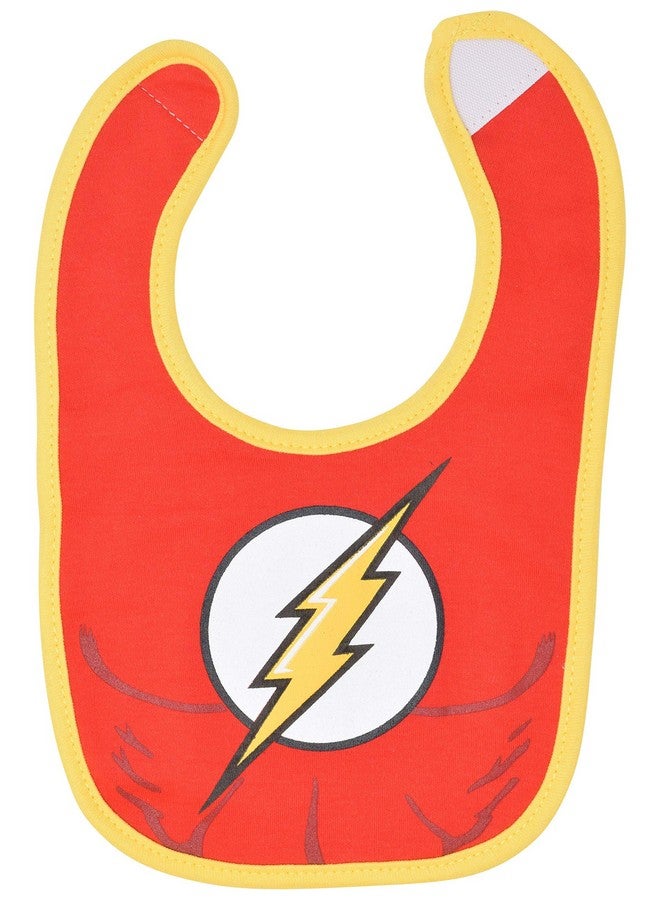 Warner Bros Justice League Baby Boys 6 Pack Bibs Superman Batman Flash Aquaman Green Lantern - Image 2