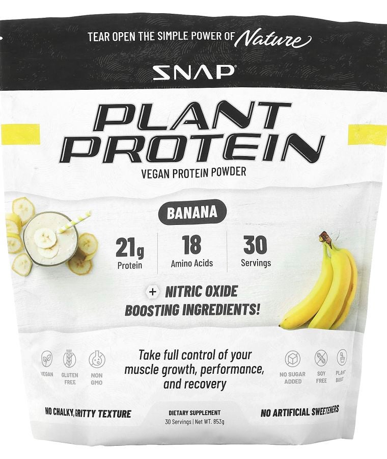 SNAP SUPPLEMENTS Plant Protein Vegan Protein Powder Banana 853 g