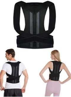 Y&D Posture Corrector, Spine and Back Support Providing Relief for Neck, Back, Shoulders, Adjustable Breathable Brace Improves Provides Women Men 