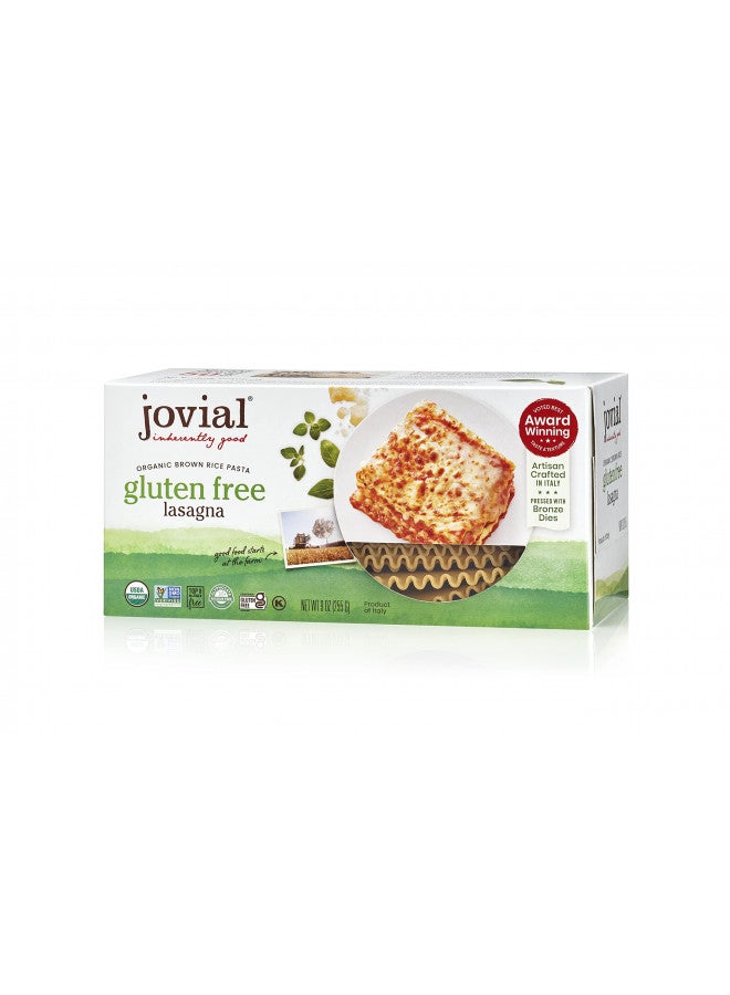 Jovial Organic Gluten Free Brown Rice Pasta, Lasagna, 9 Ounce