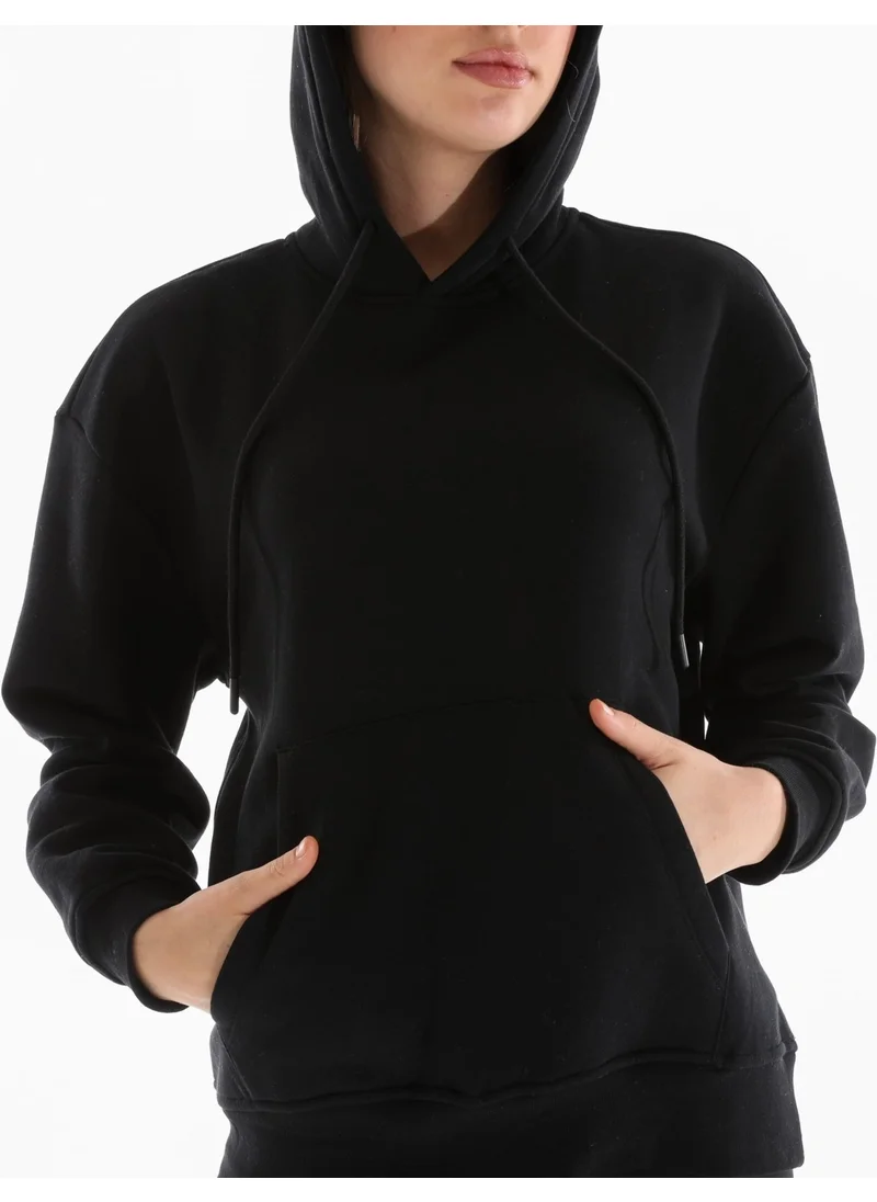 Defy'S Women's Hooded Sweatshirt Black
