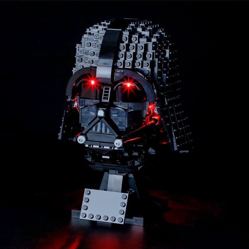 BRIKSMAX Led Lighting Kit for LEGO Star Wars Darth Vader Helmet - Compatible with Lego 75304 Building Blocks Model- Not Include the Lego Set - Image 1