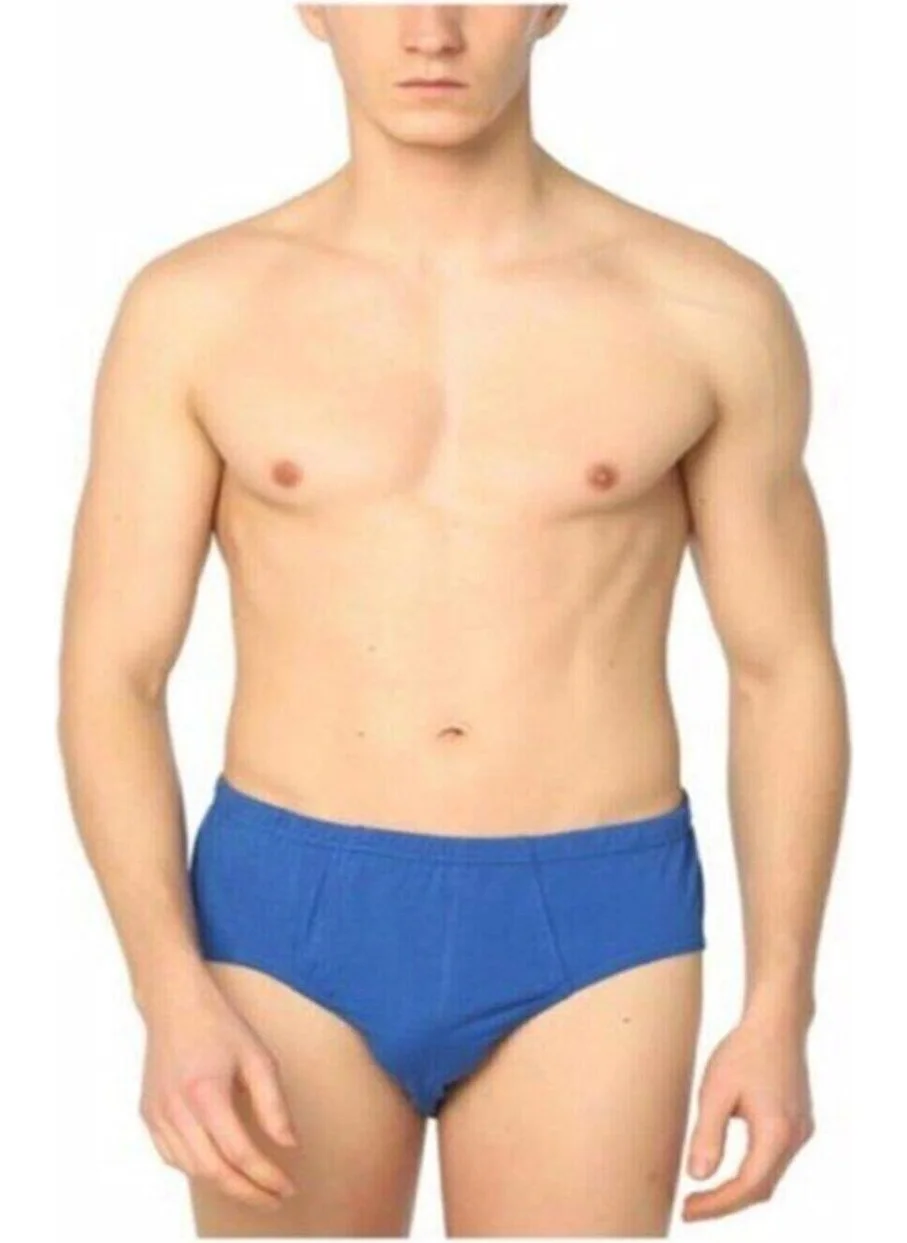 Seher Yıldızı Morning Star Men's Colorful Slip Panties - 12 Pieces