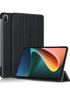 Case Compatible with Xiaomi mi Pad 5 11 inch Multi-Viewing Angles PU Leather Smart Cover w/Auto Sleep Wake Feature Slim Flip Shell Case Black