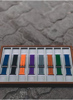 Lacoz Lacoz Silicon Magnetic Smart Watch Straps Suitable For 42/ 44/ 45/ 46/ 49mm Smart Watches Pack of 8  - Image 4