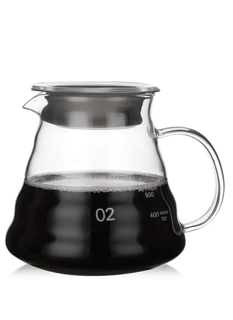 دوبيو DOPPIO الكهربائية 12 قطعة V60 صب أكثر من صانع القهوة اليدوي مع مجموعة قطارة طاحونة يدوية، وعاء تقديم القهوة حجم 02، V60 قطارة قهوة زجاجية مع قطارة حامل خشبي، مقياس (مجموعة ممتازة)  - Image 4