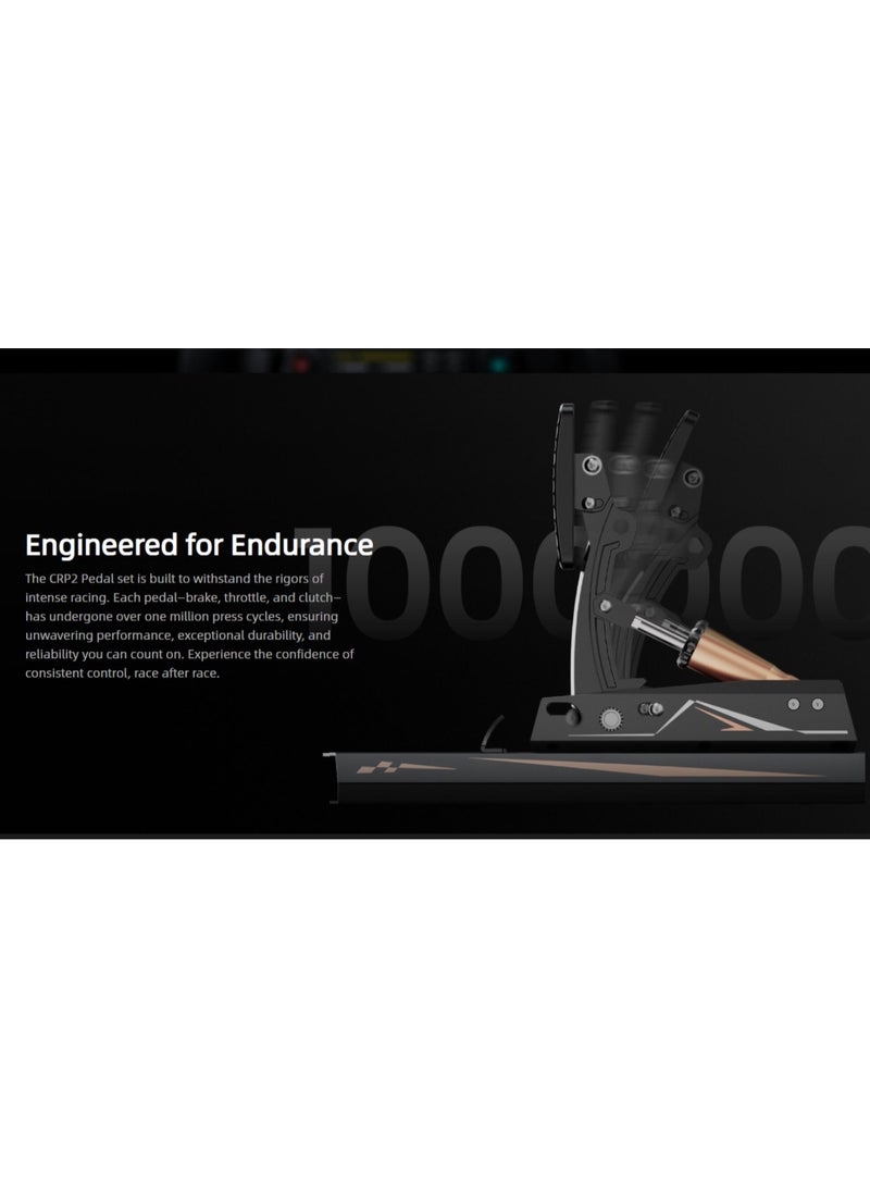 موزة دواسات MOZA CRP2 لخلايا التحميل - ألومنيوم عالي الجودة، ولوح كعب من ألياف الكربون، وخلية تحميل 200 كجم + مستشعر زاوية، وانحناء دواسة قابل للتعديل بالكامل | RS066 - Image 5