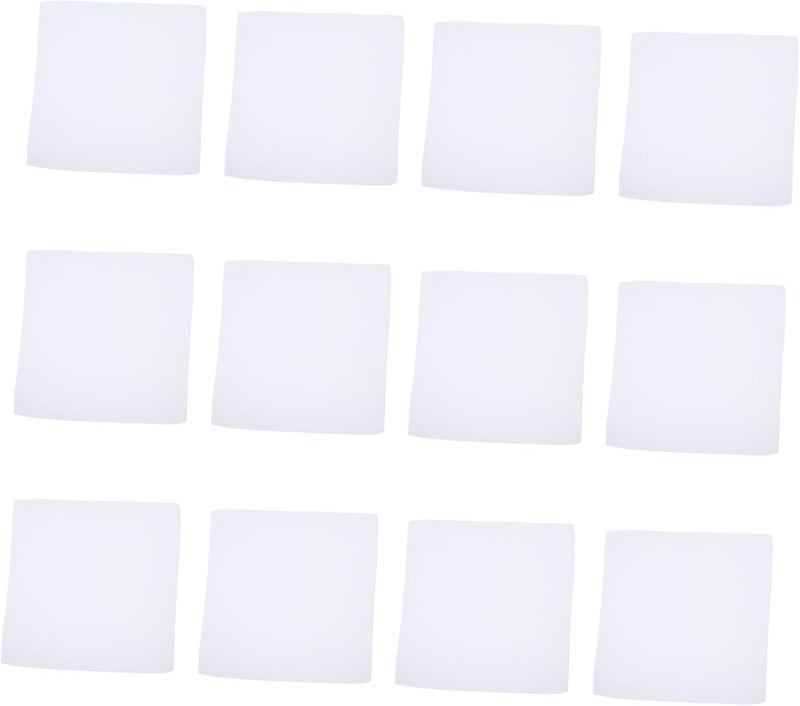 Didiseaon 12pcs Cotton Handkerchiefs Muslin Wash Cloths White Hand Towels Tie-dye Kerchief Painting Towels - Image 1