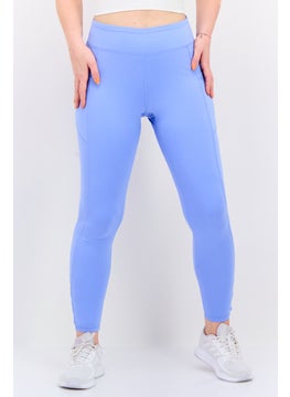 Women Sportswear Fit Pull On Training Tights, Blue