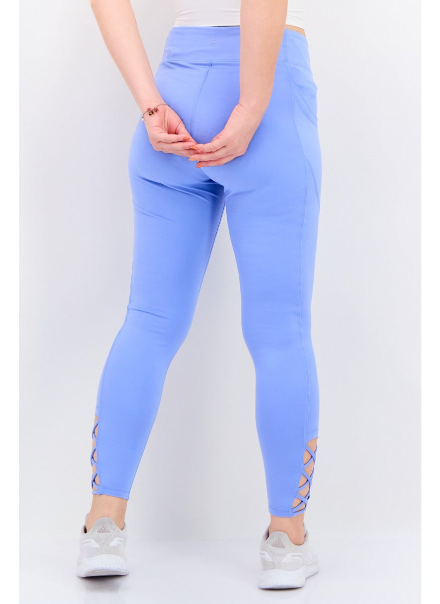 GILLY HICKS - Women Sportswear Fit Pull On Training Tights, Blue - Image 1