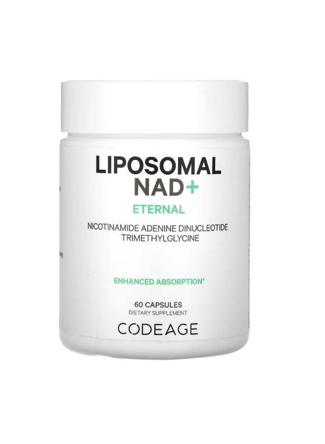 كوديدج Liposomal NAD Eternal Nicotinamide Adenine Dinucleotide Trimethylglycine 60 Capsules - Image 1