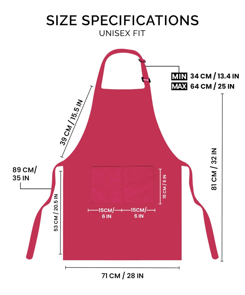 Utopia Kitchen 2 Pack Bib Apron  Adjustable with 2 Pockets  Water and Oil Resistant  Cooking Kitchen Chef Apron for Women Men - Image 2