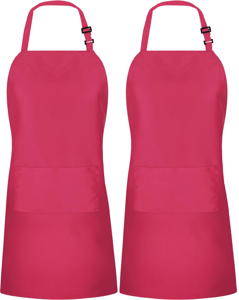Utopia Kitchen 2 Pack Bib Apron  Adjustable with 2 Pockets  Water and Oil Resistant  Cooking Kitchen Chef Apron for Women Men - Image 3