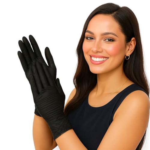adbeni Nitrile Gloves | Food Handling | Disposable | Powder Free | Premium | Medical Examination, Kitchen, Cleaning, Cooking, Salon, Spa, Gardening, Travel, Grooming | Soft & Comfortable | Pack of 25 - Image 1