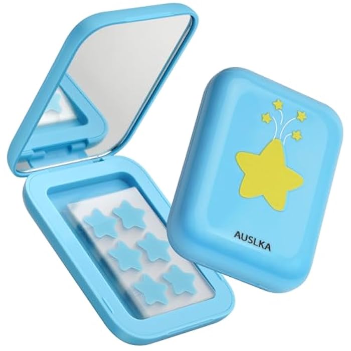 AUSLKA Star Pimple Patches - 150 Count - Hydrocolloid Pimple Patches,Cute Star Shape, Blue Colors,Spot Stickers For Face And Skin,Temporary Mirror - Image 1