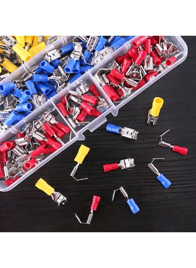 140pcs 22-16/16-14/12-10 Gauge Semi-Insulated Back Spade Quick Splice Crimp Terminals Connectors Assortment Kit  - Image 5