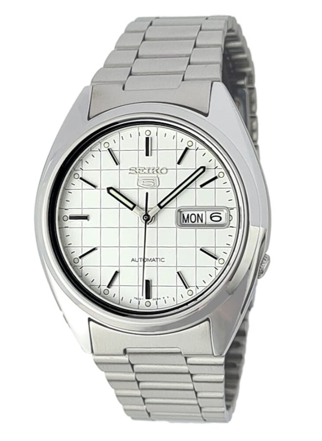 Seiko - Classic 21 Jewels mm Stainless Steel Watch for Men SNXF05K1 - Image 1