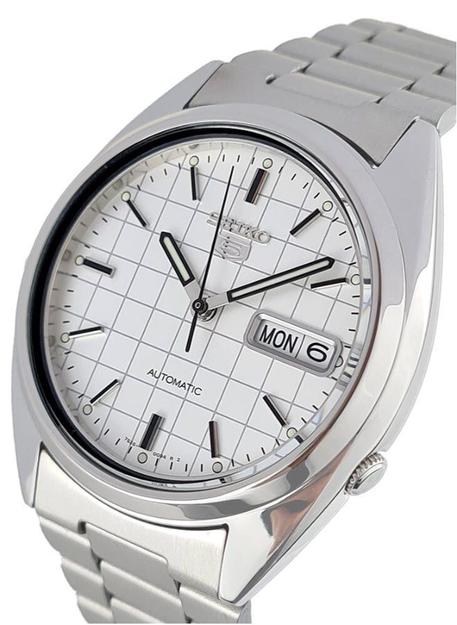 Seiko - Classic 21 Jewels mm Stainless Steel Watch for Men SNXF05K1 - Image 1