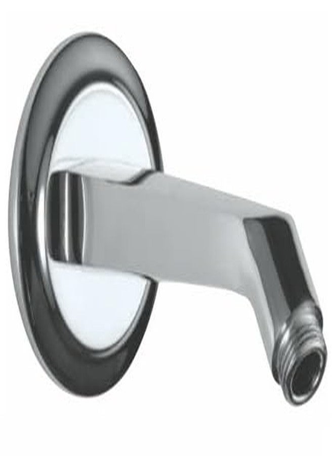 Jaquar SHA-CHR-483 Shower Arm - 190mm Casted Flat Shape, Chrome Finish, Wall-Mounted with Flange, Modern Design