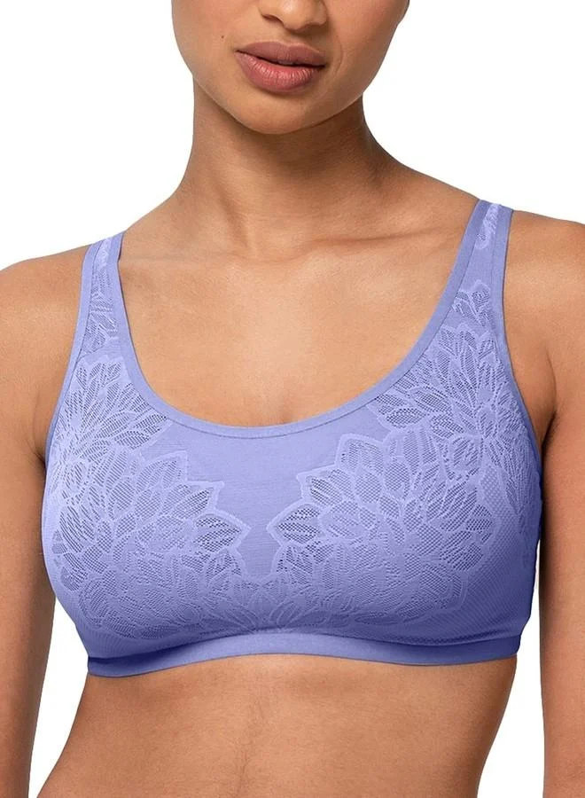 ترايامف Triumph Women's Polyamide Wire Free Casual T-Shirt Bra (110-583_Purple_L)