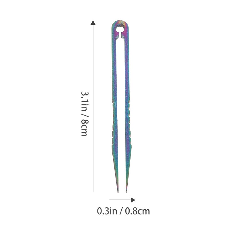 Titanium Alloy Mini Tweezers Compact Splinter Removal Tool For Camping Survival - Image 3