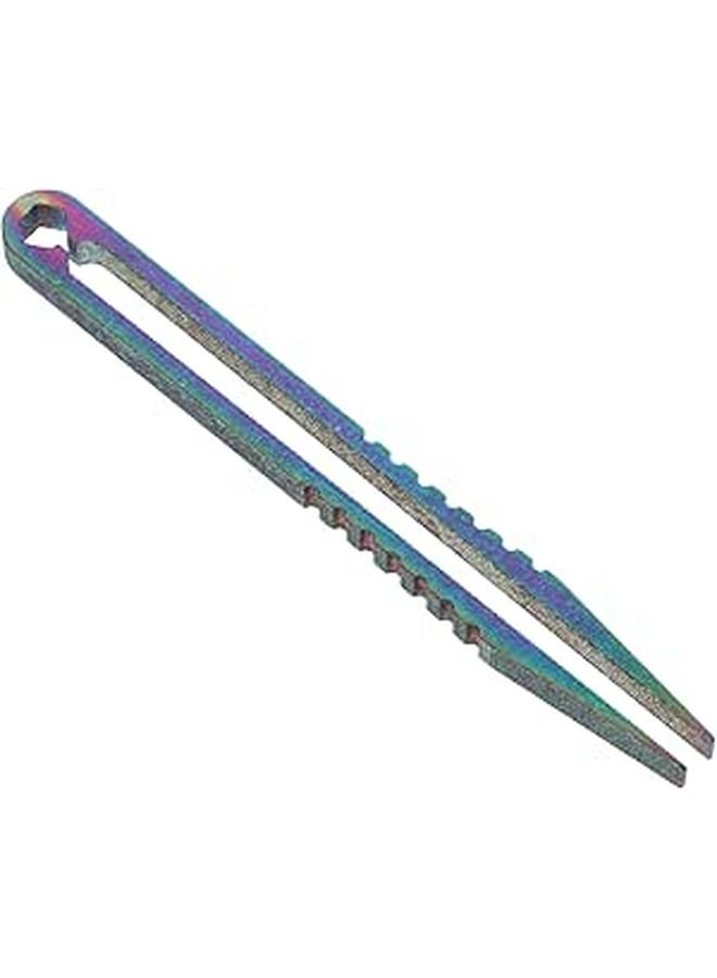 Titanium Alloy Mini Tweezers Compact Splinter Removal Tool For Camping Survival - Image 1