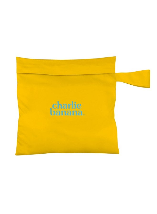 Charlie Banana CHARLIE BANANA Waterproof and Washable Reusable Tote Bag for Diapers and Swimwear, Yellow  - Image 1