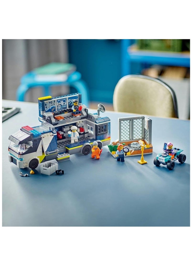 LEGO مجموعة مكعبات بناء سيارة لعبة شرطة ليجو سيتي 60418، ألعاب للأولاد والبنات والأطفال (674 قطعة)  - Image 5