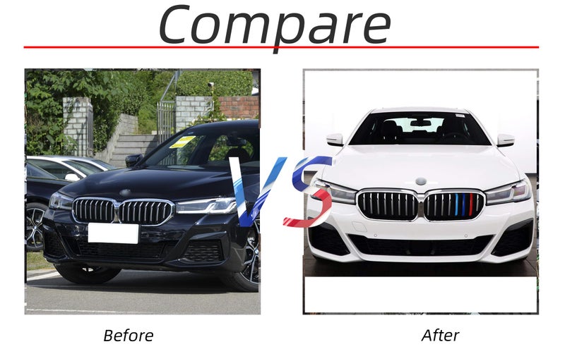 RPERZ Grille color stripes Compatible with bmw accessories 2021-2023 G30 G31 5 Series LCI 520i 530i 540i 550i grille 8-Beam - Image 5