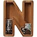 ladenk Piggy Bank for Kids Boys Girls Wooden Large Letter Piggy Bank Alphabet Money Bank with Initial N Coin Bank Fun Gifts for Birthday Christmas Festival Baby Shower - Image 4