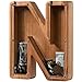 ladenk Piggy Bank for Kids Boys Girls Wooden Large Letter Piggy Bank Alphabet Money Bank with Initial N Coin Bank Fun Gifts for Birthday Christmas Festival Baby Shower - Image 2