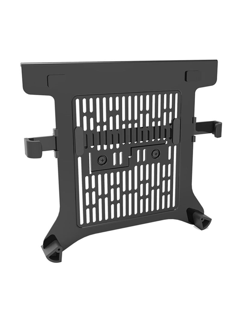 Laptop Mount Tray Laptop Arm Stand Ventilated Laptop Tray Expandable Clamp for 10 to 17 Inch Laptops - Image 1