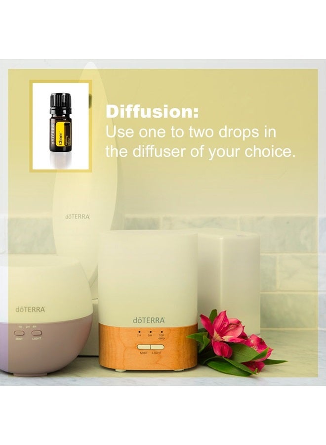 DoTerra Cheer Essential Oil Uplifting Blend - 5 mL, Promotes Optimism and Happiness, Counteracts Negative Emotions - Image 4
