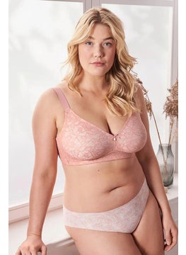 Tchibo Women Unlined Non Padded Premium Soft Bra, Coral  - Image 1