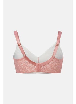 Tchibo Women Unlined Non Padded Premium Soft Bra, Coral  - Image 3