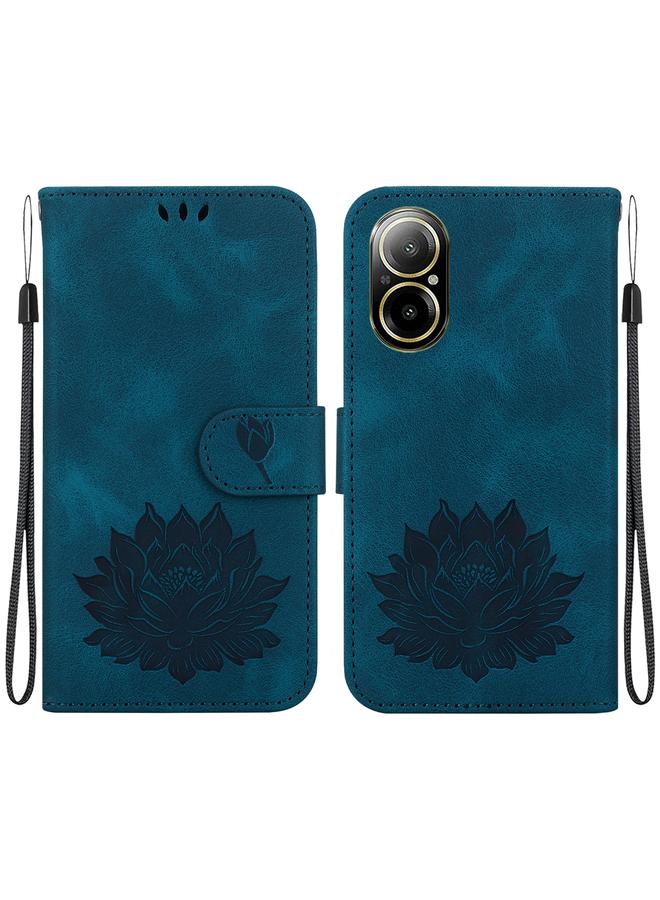 اس-توب جراب هاتف Realme C67 4G Global من الجلد المنقوش بنقشة لوتس - Image 1