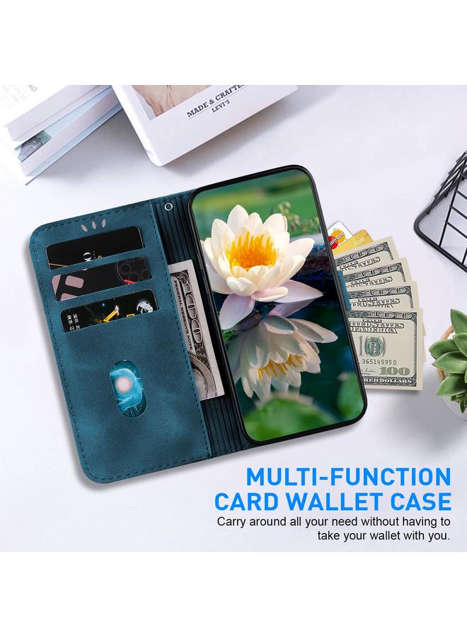 اس-توب جراب هاتف Realme C67 4G Global من الجلد المنقوش بنقشة لوتس - Image 4