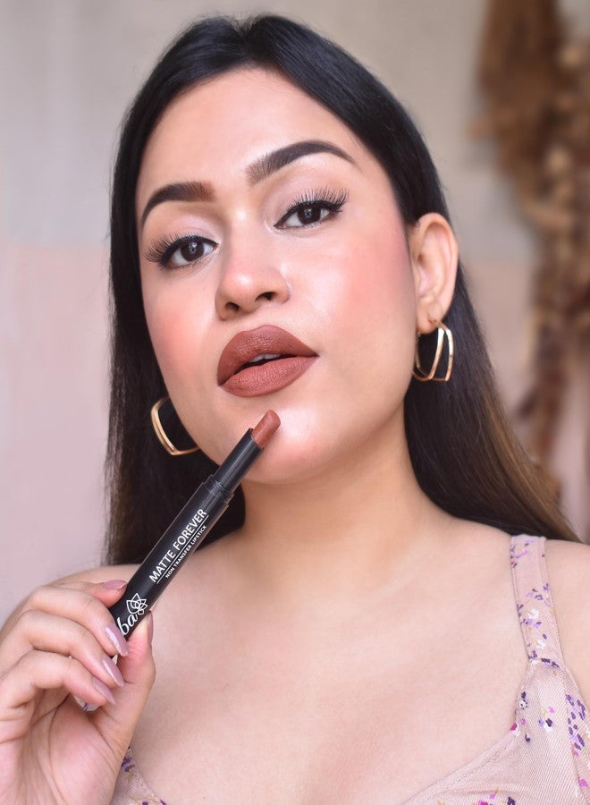 Iba Matte Forever Non-Transfer Lipstick for Women - 05 Mocha Love | Matte Finish | Highly Pigmented, Smudge-proof & Lightweight | Non-Sticky and Non-Drying | Lip Makeup | 2g - Image 2