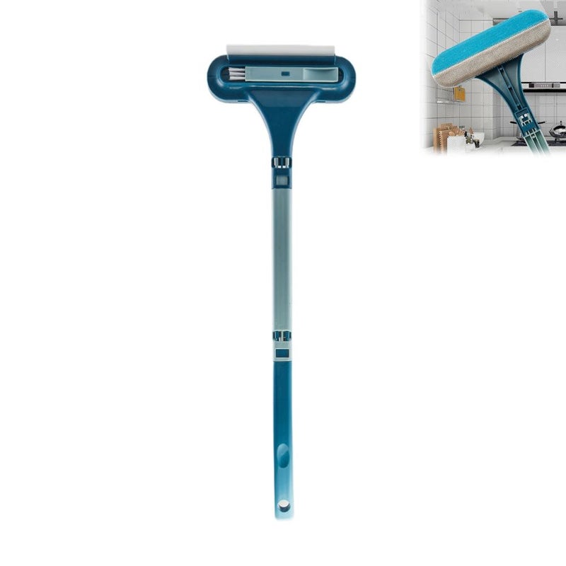 Screen cleaning tool, household tool, glass cleaner, no disassembly required, high-rise building squeegee, long-handled, double-sided glass cleaner for windows. - Image 3