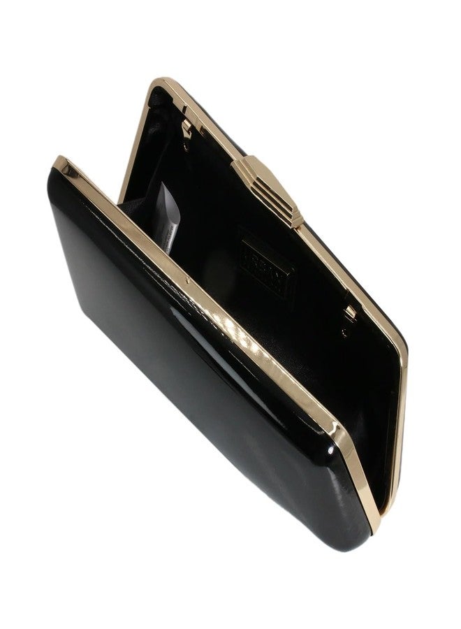 GSYPS Trendy Evening Clutch Purse for Women Stylish PU Leather Handbag Casual Crossbody Shoulder Bag for Banquet Party Black - Image 5