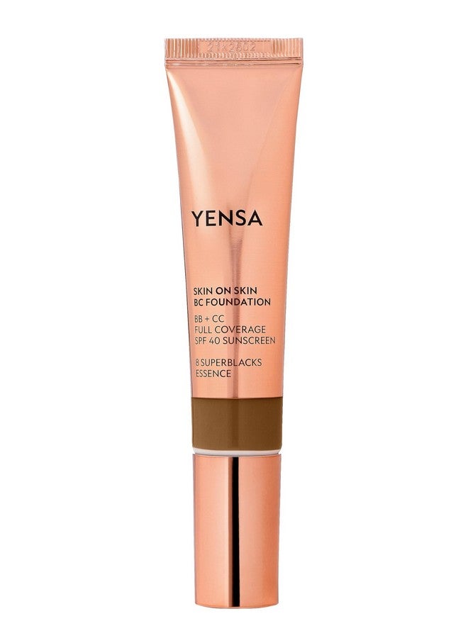 Yensa Bc Foundation Full Coverage Skin Superfood Hydrating Serum & Spf 40 Sunscreen (Deep Cool) 1 Fl Oz - Image 1