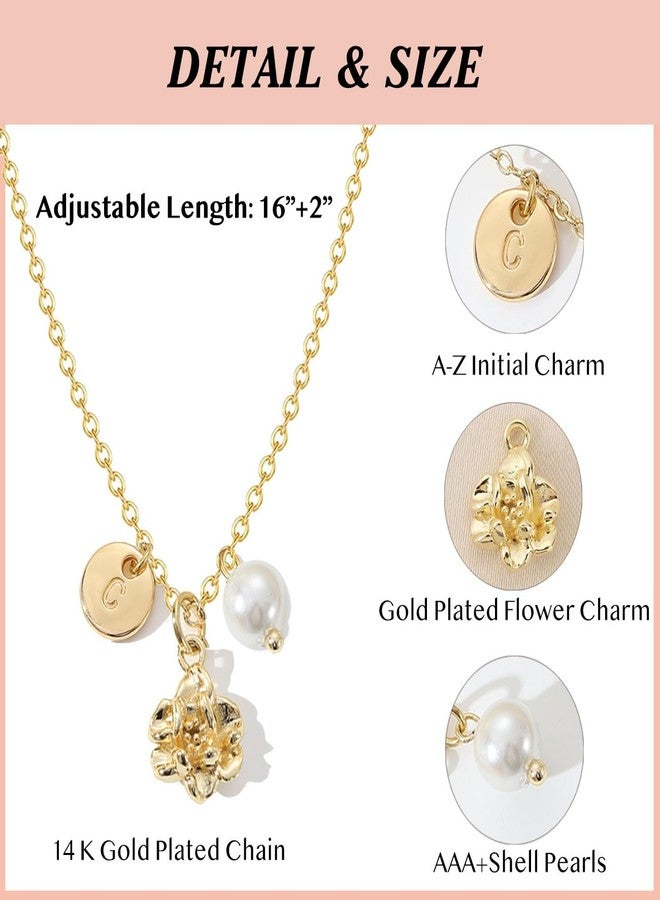 AULSIEY Flower Girl Proposal Gifts for Girls,Flower Girl Gift From Bride,Will You Be My Flower Girl,Initial Necklace Flower Girl Bridesmaid Proposal Jewelry Gifts for Wedding Bride Party Bridal Shower (G1) - Image 4