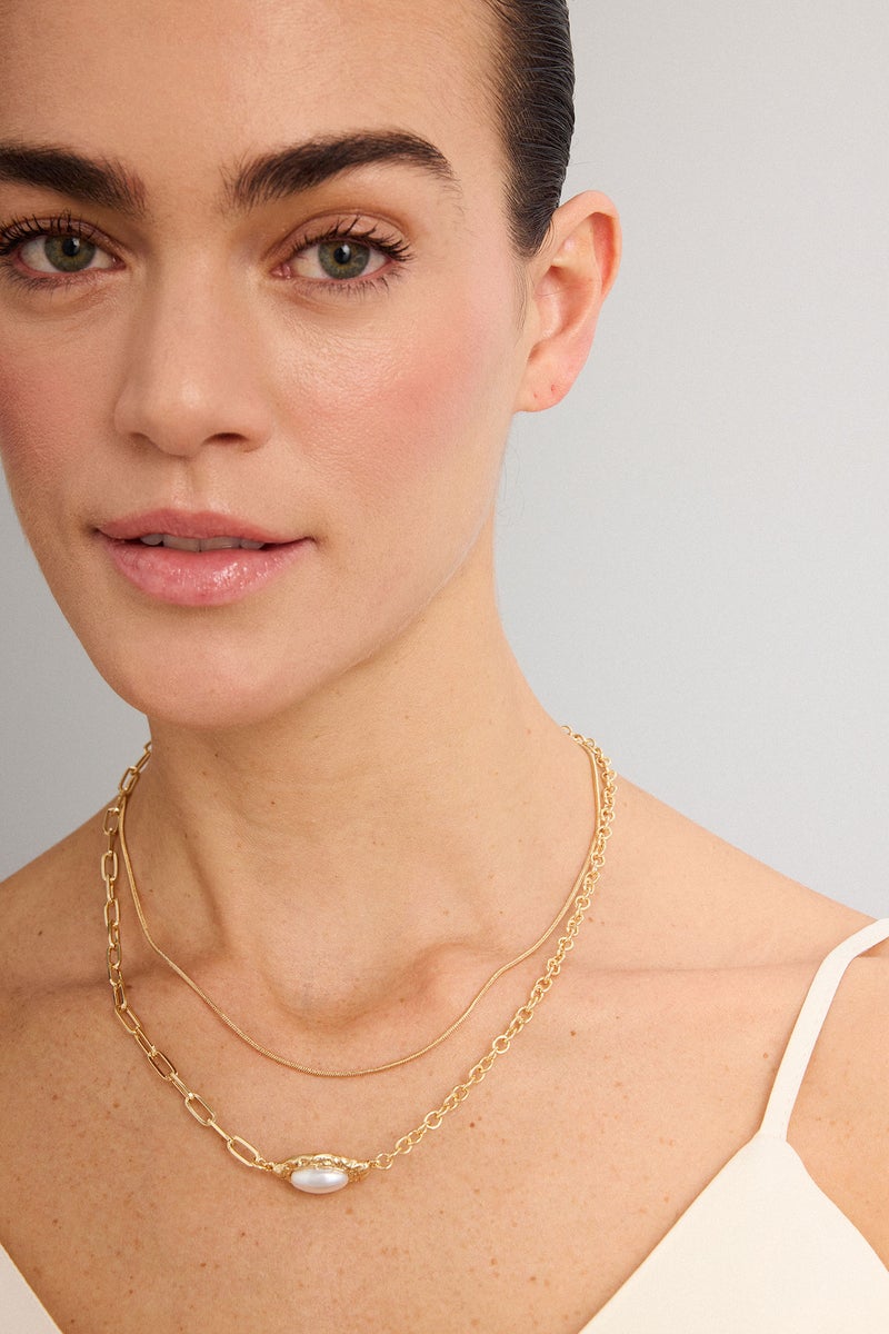 DeFacto Gold Woman Woman 2 Piece Necklace Set Casual - Image 2