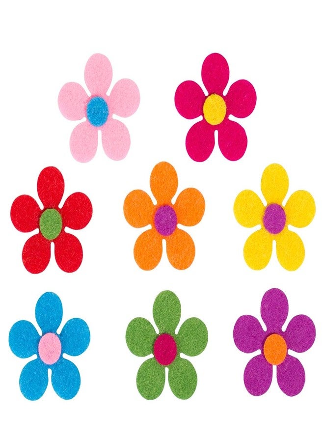 Naler 120pcs Felt Flowers Fabric Flower Embellishments for DIY Crafts Sewing Spring Handcraft Decoration, 1.1 Inch, Assorted Colors - Image 4