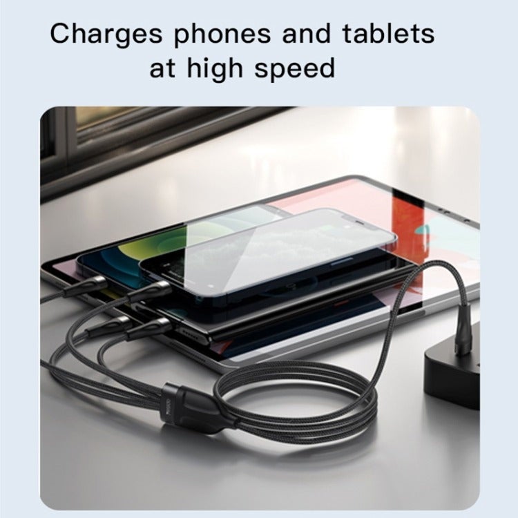 CA110 4-In-1 Type-C Data Cable – Multi-Device Fast Charging & Data Transfer - Image 4