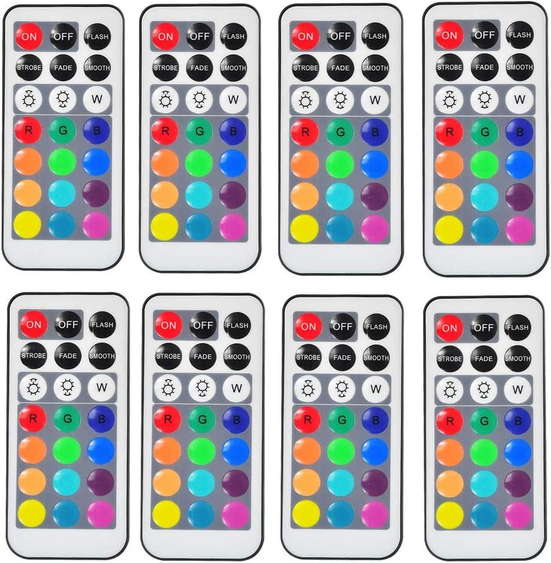 KITOSUN Exclusive Remote Controllers for Submersible Floralyte V LED Lights 21Keys (Pack of 8) - DO NOT Work with The Other Lights - Image 1