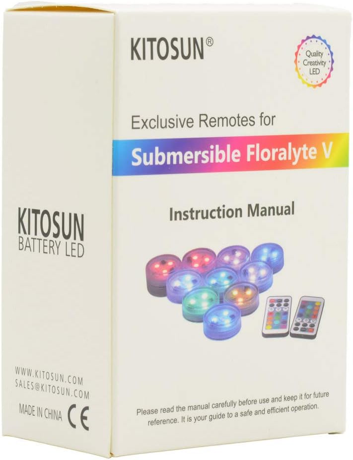KITOSUN Exclusive Remote Controllers for Submersible Floralyte V LED Lights 21Keys (Pack of 8) - DO NOT Work with The Other Lights - Image 2