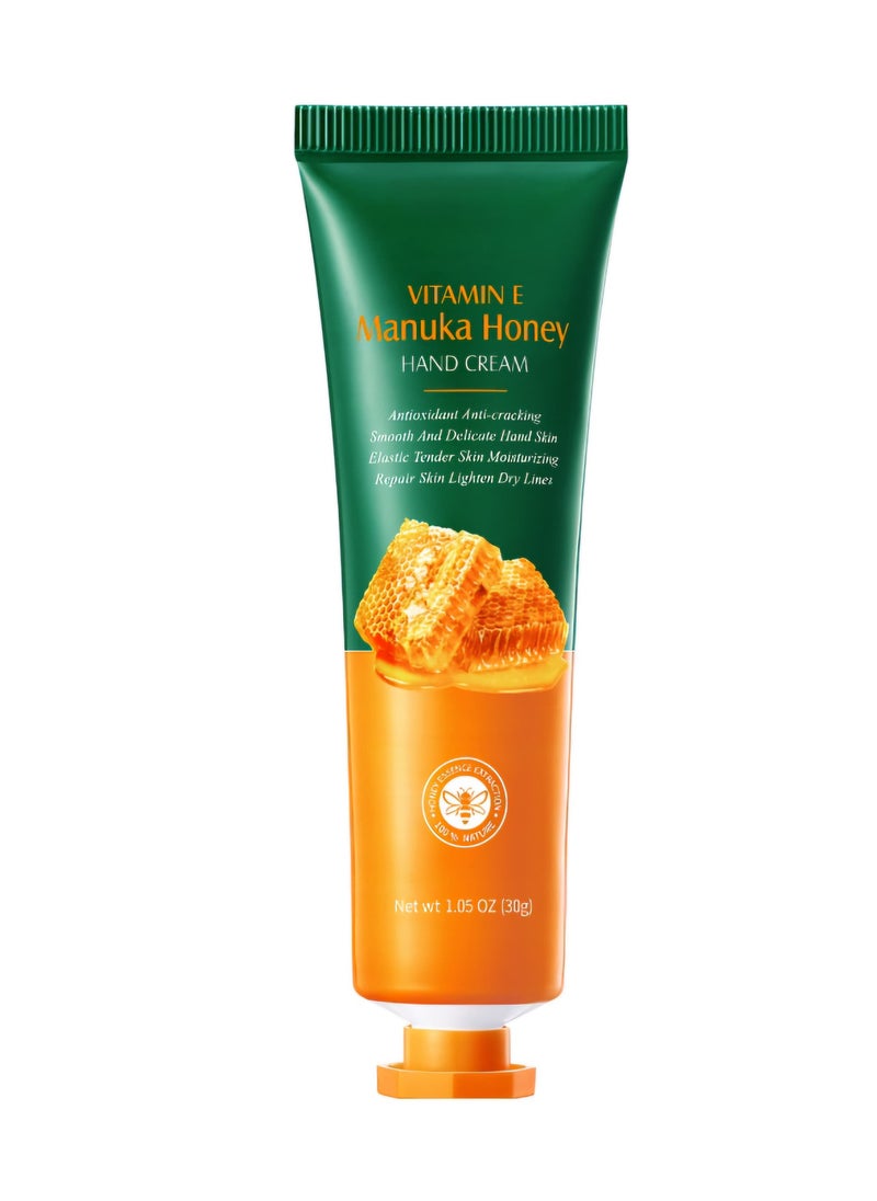 MEC Advanced Repair Light Feel Hand Cream, Infused with Natural Manuka Honey and Vitamin E, Nourishing Hydrating Rough Dry Cracked Skin, For Daily Use  - Image 1