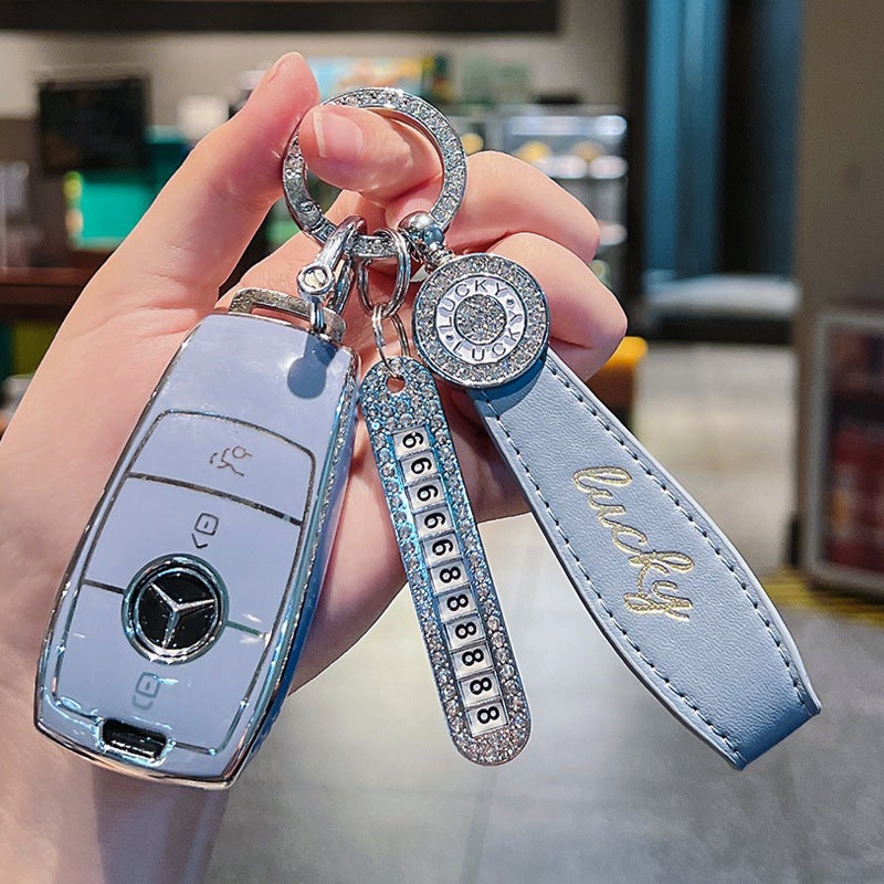 Suitable For Mercedes-Benz E300L Car Key Cover Ladies E-Class C- Class C260L C200L A200L Glc300L - Image 4